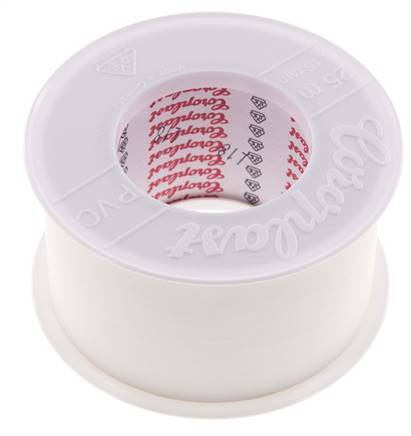 Ruban d'isolation électrique testé par VDE 50mm/25m Blanc