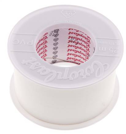 Ruban d'isolation électrique testé par VDE 50mm/25m Blanc