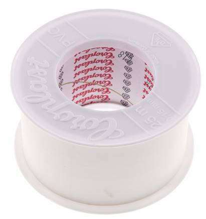 Ruban d'isolation électrique testé par VDE 50mm/25m Blanc