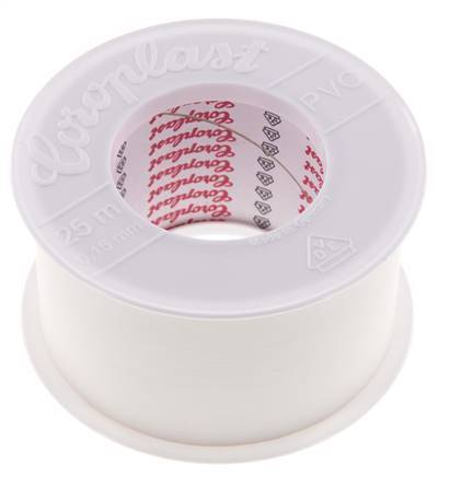 Ruban d'isolation électrique testé par VDE 50mm/25m Blanc