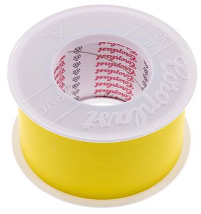 Ruban d'isolation électrique testé par VDE 50mm/25m Jaune