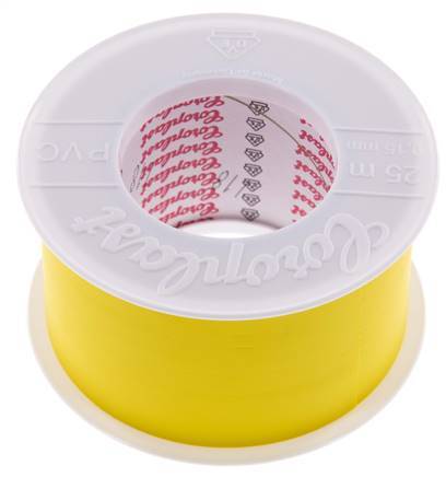 Ruban d'isolation électrique testé par VDE 50mm/25m Jaune