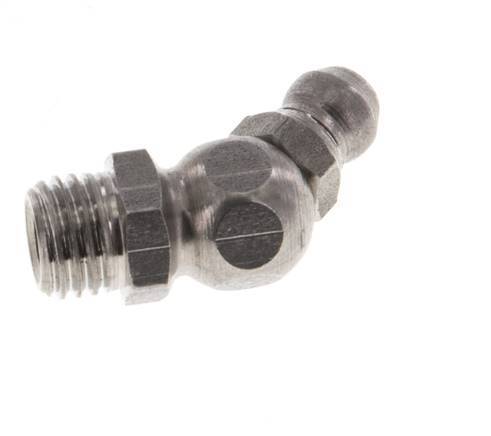 Graisseur hydraulique coudé en acier inoxydable M8x1 DIN 71412