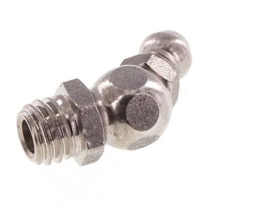Graisseur hydraulique coudé en acier inoxydable M8x1.25 DIN 71412
