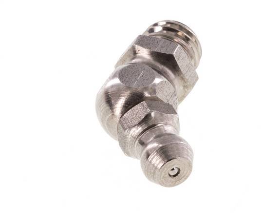 Graisseur hydraulique coudé en acier inoxydable M8x1.25 DIN 71412