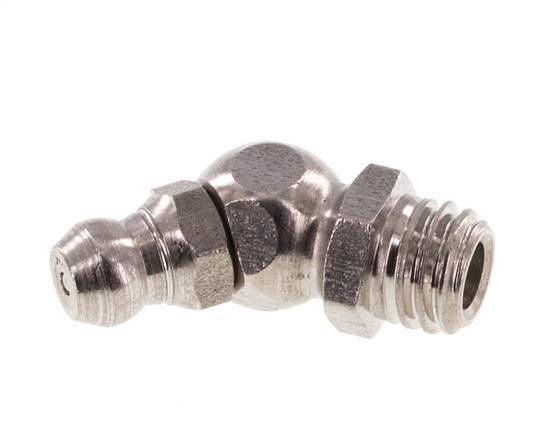 Graisseur hydraulique coudé en acier inoxydable M8x1.25 DIN 71412