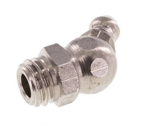 Graisseur hydraulique coudé en acier inoxydable M10x1.5 DIN 71412