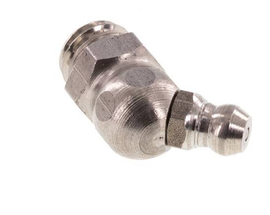 Graisseur hydraulique coudé en acier inoxydable M10x1.5 DIN 71412