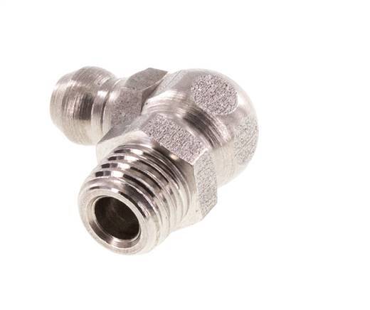 Graisseur hydraulique à angle droit Acier inoxydable M8x1 DIN 71412