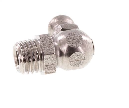 Graisseur hydraulique à angle droit Acier inoxydable M8x1 DIN 71412