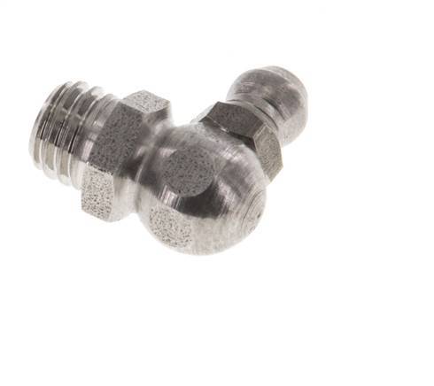 Graisseur hydraulique à angle droit Acier inoxydable M8x1,25 DIN 71412