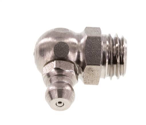 Graisseur hydraulique à angle droit Acier inoxydable M10x1,5 DIN 71412