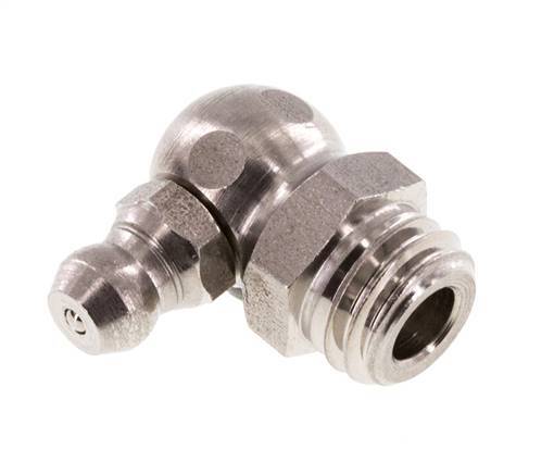 Graisseur hydraulique à angle droit Acier inoxydable M10x1,5 DIN 71412