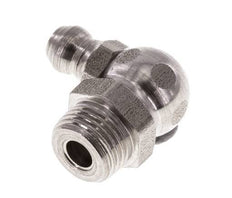 Graisseur hydraulique à angle droit en acier inoxydable R 1/8 pouce DIN 71412