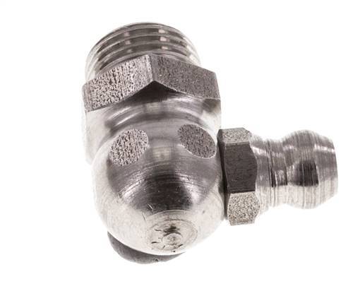 Graisseur hydraulique à angle droit en acier inoxydable R 1/8 pouce DIN 71412