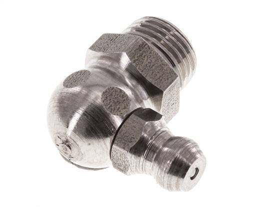 Graisseur hydraulique à angle droit en acier inoxydable R 1/8 pouce DIN 71412