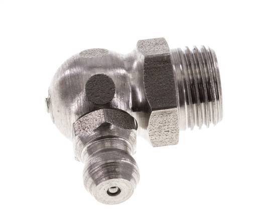 Graisseur hydraulique à angle droit en acier inoxydable R 1/8 pouce DIN 71412