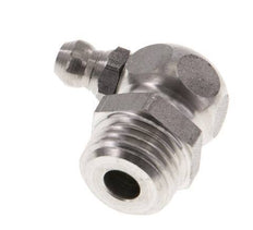 Graisseur hydraulique à angle droit en acier inoxydable R 1/4 pouce DIN 71412