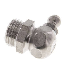Graisseur hydraulique à angle droit en acier inoxydable R 1/4 pouce DIN 71412