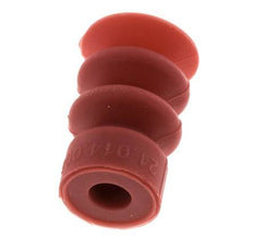 14mm Soufflet Silicone Rouge Ventouse Course 10mm