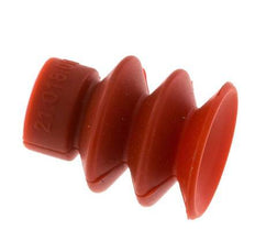 18mm Soufflet Silicone Rouge Ventouse Course 8mm