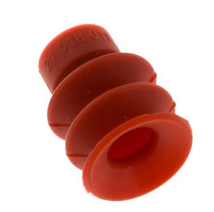 18mm Soufflet Silicone Rouge Ventouse Course 8mm