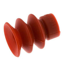 18mm Soufflet Silicone Rouge Ventouse Course 8mm