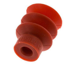 18mm Soufflet Silicone Rouge Ventouse Course 8mm