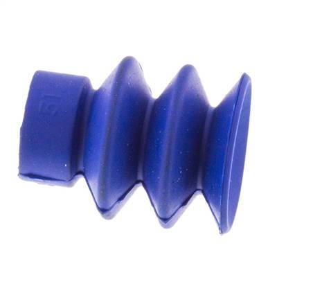 18mm Soufflet PUR Bleu Ventouse Course 8mm