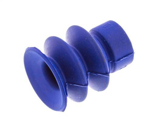 18mm Soufflet PUR Bleu Ventouse Course 8mm