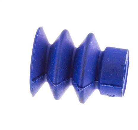 18mm Soufflet PUR Bleu Ventouse Course 8mm