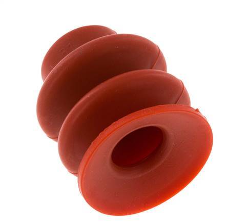 Soufflet 30mm Silicone Rouge Ventouse Course 13mm