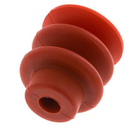 Soufflet 30mm Silicone Rouge Ventouse Course 13mm