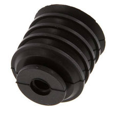 30mm Bellows CR Black Vacuum Suction Cup Stroke 21mm