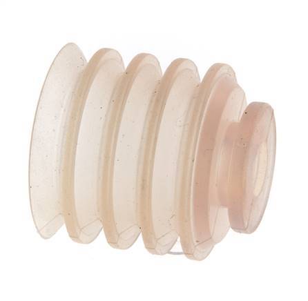 Soufflet 30mm Silicone Clair Ventouse Course 21mm