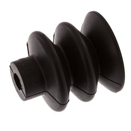 40mm Soufflet NBR Noir Ventouse Course 20mm