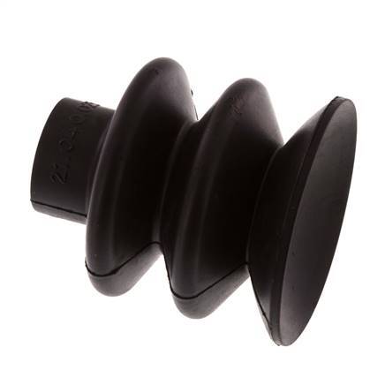 40mm Soufflet NBR Noir Ventouse Course 20mm