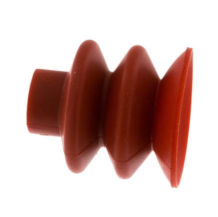 40mm Bellows Silicone Red Vacuum Suction Cup Stroke 20mm