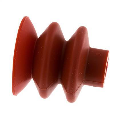 40mm Soufflet Silicone Rouge Ventouse Course 20mm