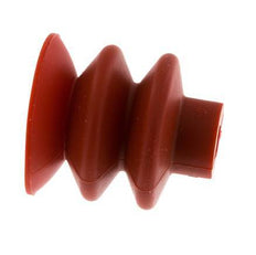 40mm Soufflet Silicone Rouge Ventouse Course 20mm