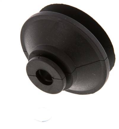 42mm Bellows CR Black Vacuum Suction Cup Stroke 9mm