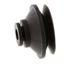 42mm Bellows CR Black Vacuum Suction Cup Stroke 9mm