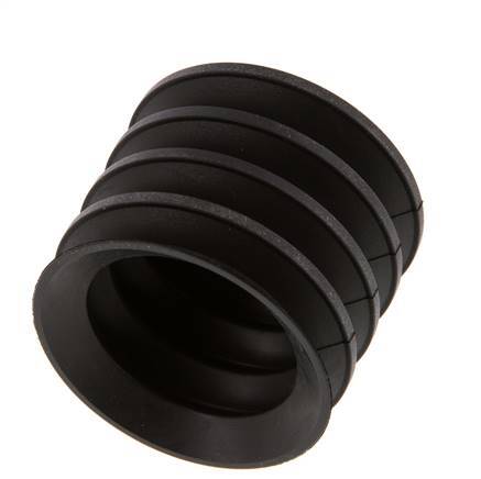 50mm Bellows CR Black Vacuum Suction Cup Stroke 30mm