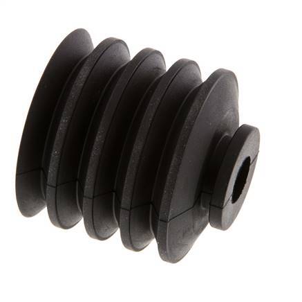 50mm Bellows CR Black Vacuum Suction Cup Stroke 30mm