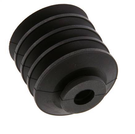50mm Bellows CR Black Vacuum Suction Cup Stroke 30mm