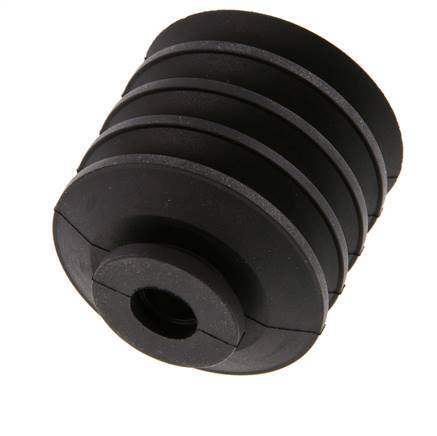 50mm Bellows CR Black Vacuum Suction Cup Stroke 30mm