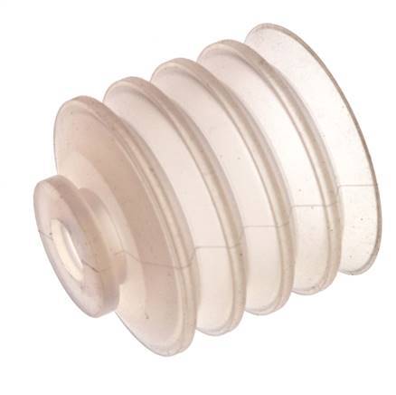 50mm Soufflet Silicone Clair Ventouse Course 30mm