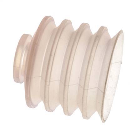 50mm Soufflet Silicone Clair Ventouse Course 30mm