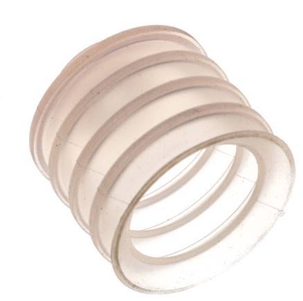50mm Soufflet Silicone Clair Ventouse Course 30mm