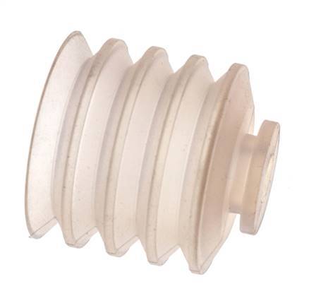 50mm Soufflet Silicone Clair Ventouse Course 30mm